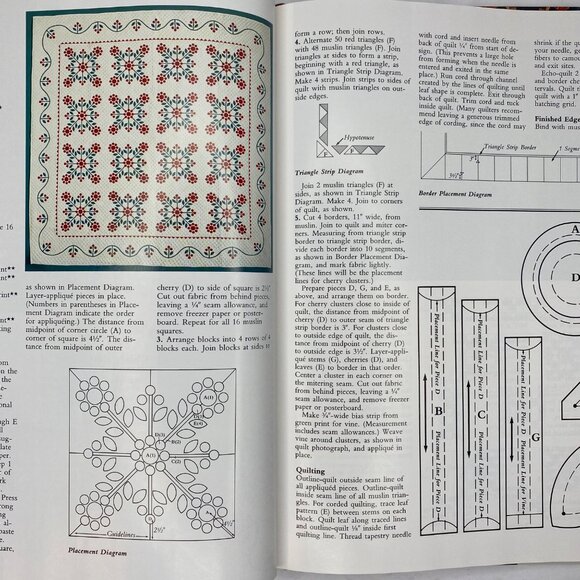 Vintage 1992 Great American Quilts Sandra L O'Brien Hardcover Quilt Book Pattern - Picture 8 of 14